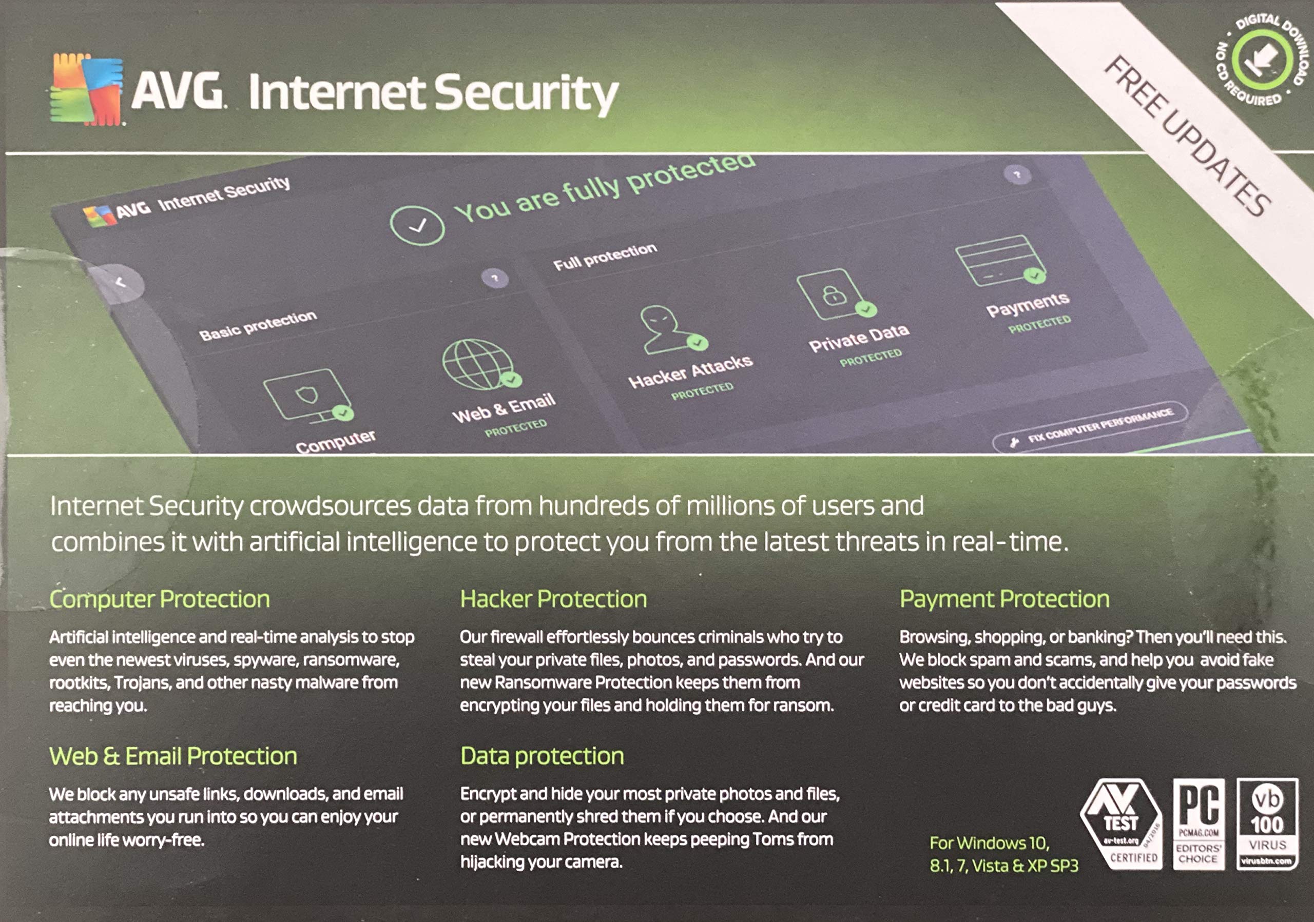 AVG Internet Security (1 Devices) (1-Year Subscription) - Win