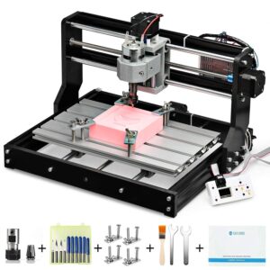 Genmitsu CNC 3018-PRO Router Kit Milling Engraving Machine + GS-775M 20000RPM 775 CNC Spindle Motor with ER11 Collet Set