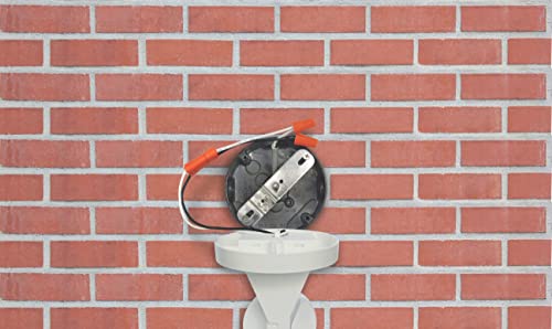 IQ America Motion Security Flood Light Eave/Soffit or Wall Universal Mount 1100 Lumen LED Outdoor Weatherproof Adjustable Motion Sensor, 180° 50' Detection, Yard Barn Shed Attic Workshop Garage WH