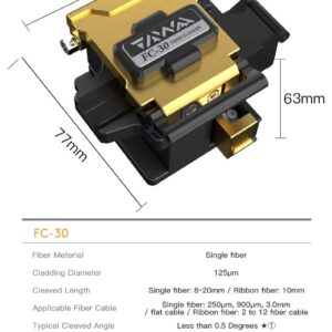 TAWAA FC-30 Optical Fiber Cleaver Fiber Optic Tools High Precision Wire Stripping Machine FTTH Fiber Cutter With 48000 Cleaves clivador fibra óptica