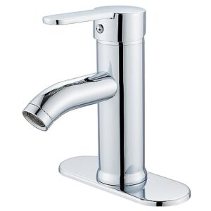 gotonovo stainless steel 304 bathroom faucet chrome polished farmhouse single handle lavatory basin vanity sink faucet with supply line