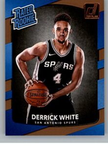 2017-18 donruss #172 derrick white rc rookie spurs rated rookie