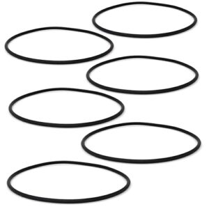 AppliaFit 6-Pack O-Ring Gasket Seals Compatible with GE HHRING - Fits Whole Home Filtration Models GXWH30C, GXWH35F, GXWH38F, GXWH38S, GXWH40L, WS03X10039, FXHSC, FXHTC