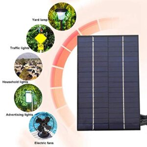 Vbest life Portable Outdoor Polycrystalline Silicon Solar Cell Panel, 4.2W 18V 200x130mm Mini Solar Panel for Power Charger DIY