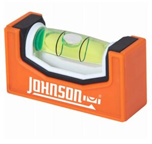 johnson level & tool ‎1721p magnetic pocket level, easy readability, compact, orange, 1 level