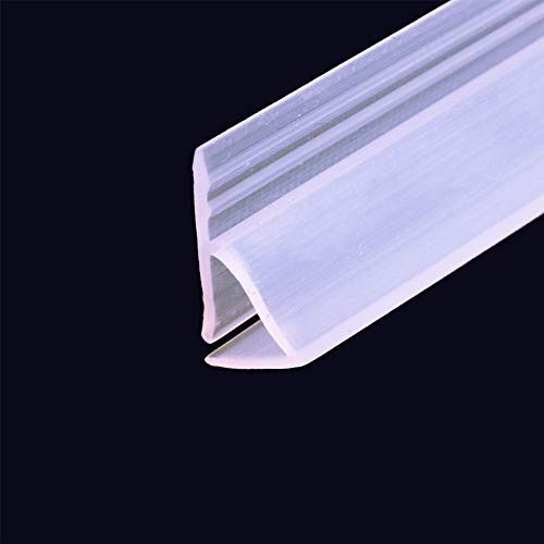 TSMST Glass Shower Door Seal Strip, 120 Inch Soft Shower Door Sweep Seal Strip to Stop Leaks for 3/8" Framelss Glass Door