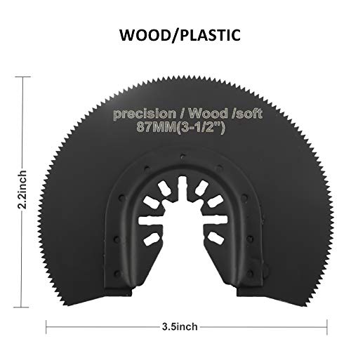 23 PCS Metal Wood Oscillating Multitool Saw Blades, Fit Porter Cable, Black & Decker, Craftsman, Ridgid, Ryobi, Milwaukee, Dewalt, Rockwell Chicago Etc.