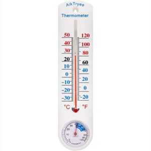 outdoor/indoor thermometer hygrometer humidity meter thermometers temperature humidity gauge meter with fahrenheit/celsius ℉/℃ for patio field cellar garden humidors greenhouse closet by aiktryee