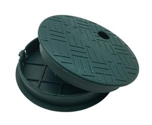 seuleme pneumatic valve box cover lid 6” round sprinkler system irrigation circular valve box,2 pack