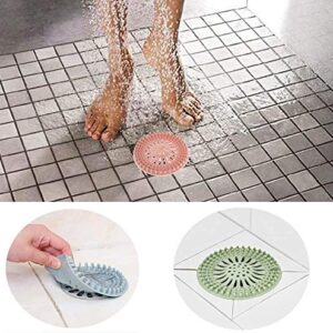 Sink Drain Strainer Durable Silicone Suckers for Bathroom and Kitchen，Sink Filter Sewer.Hair/vegetable scraps/garbage filters,Hair Stopper Shower Drain Filter，Easy to install and clean（5PCS）