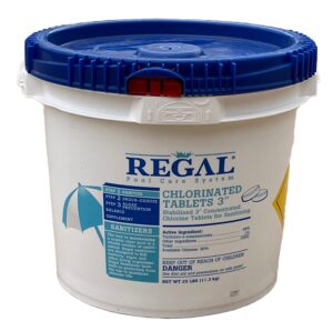 regal 3" chlorinated tablets 25lb bucket