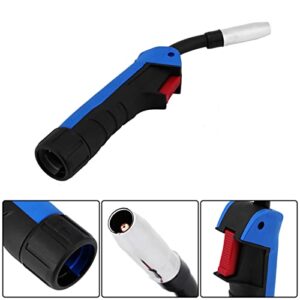 MIG/MAG 15AK Welding Torch Head Carbon Dioxide Welding Gun Part Head Replacement Rubber Handle Welding Cutter Torch Body Head for 150A-250A Welding Machine