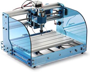 genmitsu cnc router machine 3018-prover mach3 with mach3 control, limit switches & emergency-stop, plastic acrylic pcb pvc wood carving milling engraving machine,xyz working area 300 x 180 x 45mm