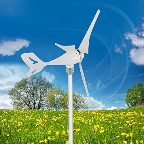 Dyna-Living Wind Turbine Generator 400W DC 12V 3 Blade Wind Turbine Motor with Charge Controller for Home Use Boat or Industrial Energy(Not Included Mast)