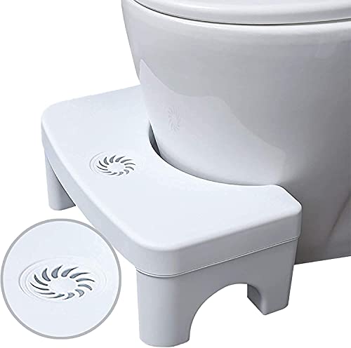 Toilet Stool Poop Stool Adult, Sturdy Toilet Step Stool, Bathroom Squat Stool, Toilet Step Stool for Adults, Portable Bathroom Stool, 7'' Height Squat Stool-Potty Step Stool with Fragrance Position