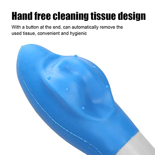 Long Reach Comfort Wipe, Solid Long Reach Wiper Toilet Aids Tools, Sanitary Self Wipe Aid for Wiping Long Reach Tissue Aids