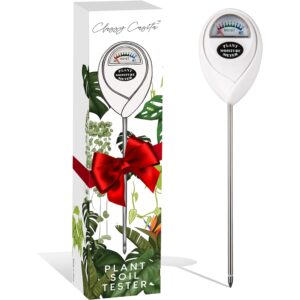 Classy Casita Soil Moisture Meter: Houseplant Care with eBook - Hydrometer Sensor For Plants - Essential Moisture Meter for Indoor & Outdoor Plants - Gardening Gadgets & Houseplant Accessories - White