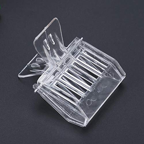 5 Pieces Queen Bee Cage Catcher Clips Plastic Queen Catching Tool Queen Catcher Queen Bee Catcher Queen Bee Cage Bee Queen Marking Catcher for Safely Capture and Store The Queen Bees, Transparent