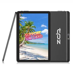 tpz tablet 10 inch, android tablets, support 3g phone calls32gb, dual sim card slots & cameras, wifi, google certified, ips hd touchscreen, bluetooth, 6000mah battery, gps