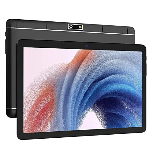 TPZ Tablet 10 inch, Android Tablets, Support 3G Phone Calls32GB, Dual SIM Card Slots & Cameras, WiFi, Google Certified, IPS HD Touchscreen, Bluetooth, 6000mAh Battery, GPS