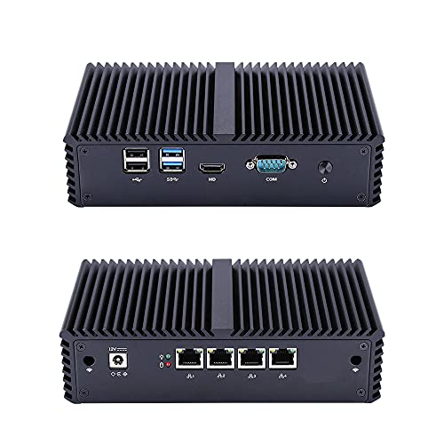 Qotom DIY Firewall/Router/VPN Appliance/Gateway Device/DHCP Server/DNS Server, 4X 2.5G LAN, RS-232, Core i5-4200U, 8GB RAM 64GB SSD WiFi