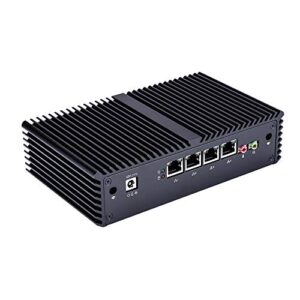 Qotom DIY Firewall/Router/VPN Appliance/Gateway Device/DHCP Server/DNS Server, 4X 2.5G LAN, RS-232, Core i5-4200U, 8GB RAM 64GB SSD WiFi