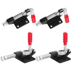 4 PCS Push Pull Adjustable Toggle Clamp, Quick Release Hand Tool for Woodworking, 500Lbs Holding Capacity Toggle Latch, GH-305C Stroke Clamp for Welding, 32MM