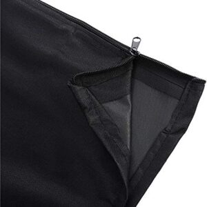 BBQ Grill Cover Waterproof Dustproof Oven Protection Cover for Round Gas Charcoal Electric Barbecue Outdoor Patio Garden Accessory with Storage Bag Black