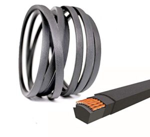 qijia auger drive belt compatible with snow thrower&snowblower mtd/troy-bilt/cub cadet/craftsman 754-04194a 954-04194a 754-04194, oem-754-04194