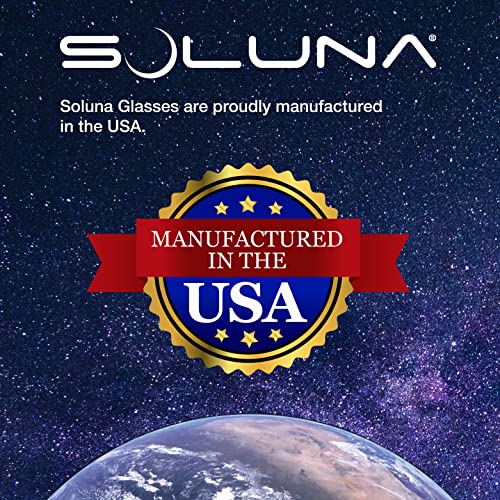 Soluna Solar Eclipse Glasses (25 Pack) - CE and ISO Certified Safe Shades for Direct Sun Viewing - Made in the USA