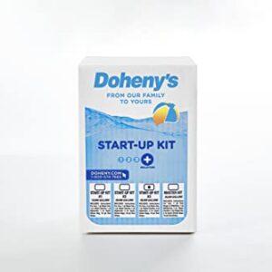 Doheny's Ultimate Pool Opening Start-Up Kit | Contains All of The Professional Grade Chemicals You Need to Open Your Chlorine Based Pool | Includes 10 Free Test Strips | 30,000 Gallon Kit