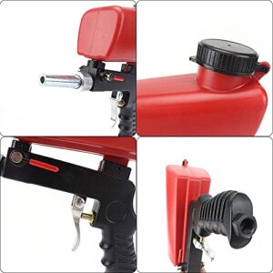 SI FANG Premium Sandblaster Sand Blaster Gun Kit,Hand Held Sand Blasting Spray Gun Adjustable Media Flow Valve,Sand Blasting Spray Tool for Air Compressor