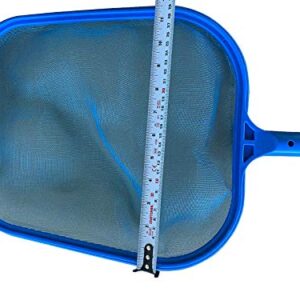 FibroPool Leaf Skimmer Net with Extendable Aluminum Pole - Ultra Fine Mesh Rake for Cleaning Swimming Pools, Spas, Hot Tubs and Fountains - Pool Maintenance Accessories