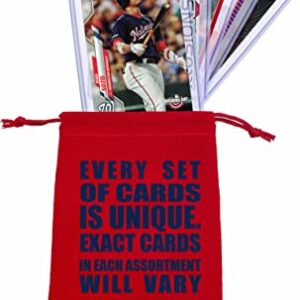 Juan Soto Baseball Cards (5) ASSORTED Washington Nationals Trading Card and Wristbands Gift Bundle