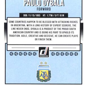 2018-19 Donruss #90 Paulo Dybala Argentina Soccer Trading Card