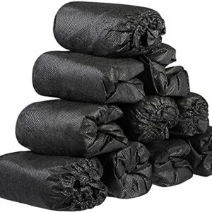 SMAIGE Shoe Covers Disposable - 100 Pack (50 Pairs) Disposable Shoe & Boot Covers Non-Slip Dust-proof Shoe Booties,One Size Fits Most (Black)