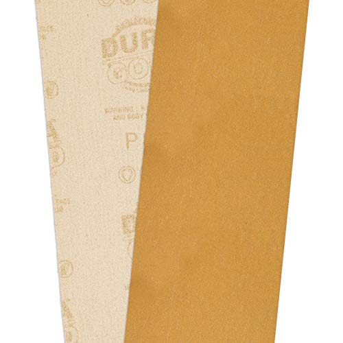 Dura-Gold Premium - 320 Grit Gold - Hook & Loop Backing Longboard Continuous Sandpaper Roll, 2-3/4" Wide, 12 Yards Long - For Automotive & Woodworking Air File Long Board Sanders, Hand Sanding Blocks