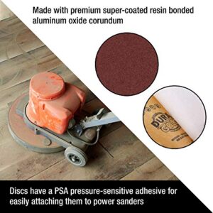 Dura-Gold Premium 10" Sanding Discs - 80 Grit (Box of 8) - Sandpaper Discs with PSA Self Adhesive Stickyback, Fast Cutting Aluminum Oxide Abrasive - Drywall, Floor, Woodworking, Automotive, Sander