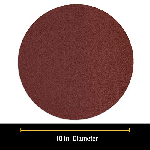 Dura-Gold Premium 10" Sanding Discs - 80 Grit (Box of 8) - Sandpaper Discs with PSA Self Adhesive Stickyback, Fast Cutting Aluminum Oxide Abrasive - Drywall, Floor, Woodworking, Automotive, Sander
