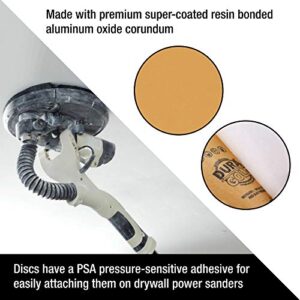 Dura-Gold Premium 9" Drywall Sanding Discs - 240 Grit (Box of 10) - Sandpaper Discs with PSA Self Adhesive Stickyback, High-Performance Fast Cutting Aluminum Oxide Abrasive - For Drywall Power Sander