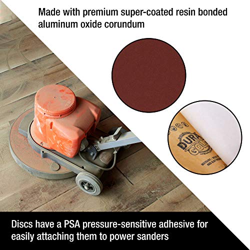 Dura-Gold Premium 10" Sanding Discs Variety Pack Box - 60, 80, 120, 180, 240 Grit (2 Discs Each, 10 Total) - Sandpaper Discs with PSA Self Adhesive - Drywall, Floor, Woodworking, Auto For Power Sander