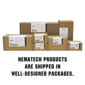 NemaTech NEMA 15Amp 5-15P Generator to Transfer Switch L14-30R Inlet Box Adapter, Straight Blade Male to 4-Prong Locking Female Adapter up to 1875 Watts