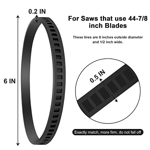 Replacement Milwaukee Pulley Tires 45-69-0010 for Milwaukee BandSaws Blade AO2807 6238N 6230 6232-6 6225 6238-20 2729-20 (2PACK)