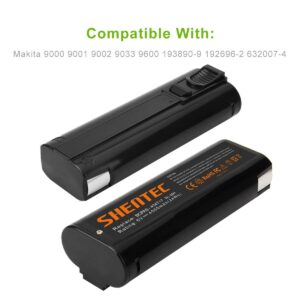 Shentec 2 Pack 4.0Ah 6V Ni-Mh Battery Compatible with Paslode 404717 B20544E BCPAS-404717 404400 900400 900420 900600 901000 902000 B20720 CF-325 IM200 F18 IM250 IM250A (Battery Charger Included)