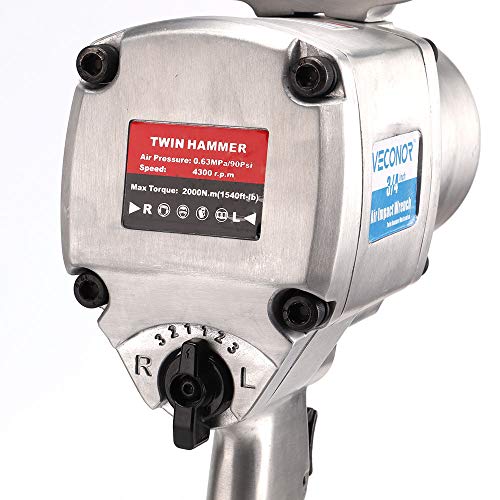 3/4-inch Drive Air Impact Wrench,2000N.m(1475 ft.Ib)