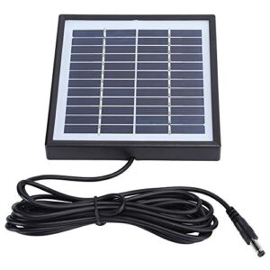 12v 2w waterproof solar panel charger, 5.6x5.1in polysilicon solar panel, portable for outdoor camping