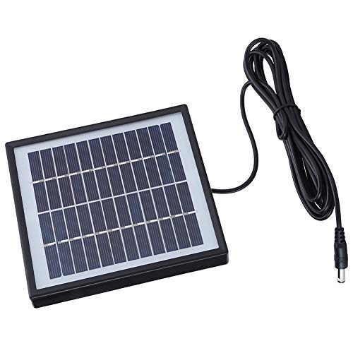 12V 2W Waterproof Solar Panel Charger, 5.6x5.1in Polysilicon Solar Panel, Portable for Outdoor Camping