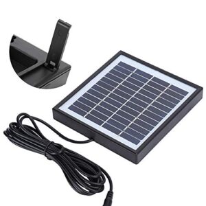 12V 2W Waterproof Solar Panel Charger, 5.6x5.1in Polysilicon Solar Panel, Portable for Outdoor Camping