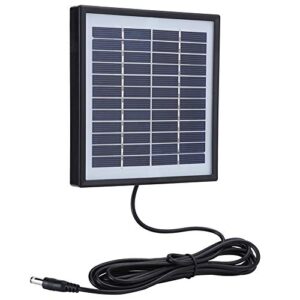 12V 2W Waterproof Solar Panel Charger, 5.6x5.1in Polysilicon Solar Panel, Portable for Outdoor Camping