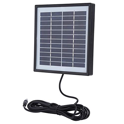 12V 2W Waterproof Solar Panel Charger, 5.6x5.1in Polysilicon Solar Panel, Portable for Outdoor Camping